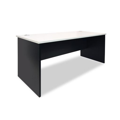 Sonic Office Desk| Sturdy slab style desks| White top- Charcoal base