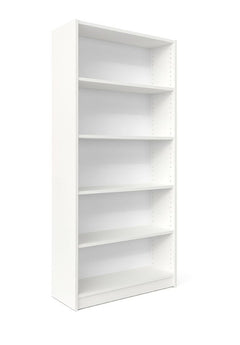 Sonic bookcase-White only-1800 high 5 levels of shelving