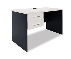 Sonic Office Desk| Sturdy slab style desks| White top- Charcoal base