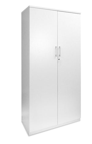 Sonic two door locking cupboards- 900 and 1800 high options-White only