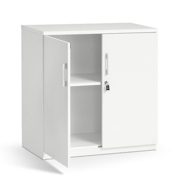 Sonic two door locking cupboards- 900 and 1800 high options-White only