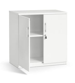 Sonic two door locking cupboards- 900 and 1800 high options-White only