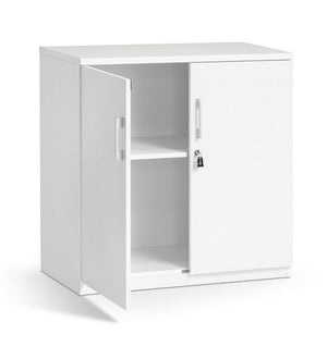 Sonic two door locking cupboards- 900 and 1800 high options-White only