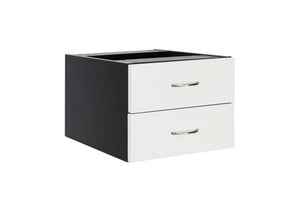Sonic Office Desk| Sturdy slab style desks| White top- Charcoal base