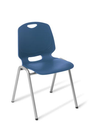 Spark 4 leg stacking chair-Heavy duty polypropylene stacking chair- 5 colours