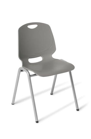 Spark 4 leg stacking chair-Heavy duty polypropylene stacking chair- 5 colours