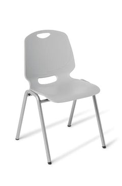 Spark 4 leg stacking chair-Heavy duty polypropylene stacking chair- 5 colours