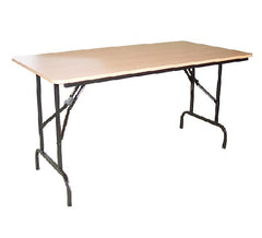 NZ Made Trestle Table with Folding Legs- colour options for Melteca top