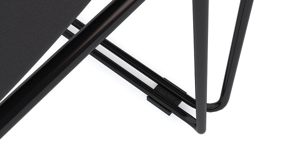 Stax polypropylene stacking chair with linking| Black visitor or meeting chair