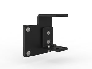 Studio 50 desk hung office partition | 50 mm thick clamp on pinnable screen panel|