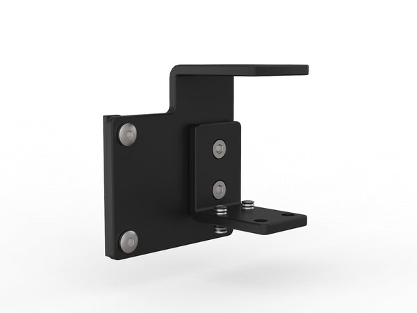 Studio 50 desk hung office partition | 50 mm thick clamp on pinnable screen panel|