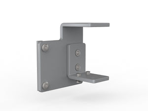 Studio 50 desk hung office partition | 50 mm thick clamp on pinnable screen panel|