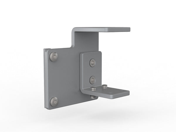Studio 50 desk hung office partition | 50 mm thick clamp on pinnable screen panel|