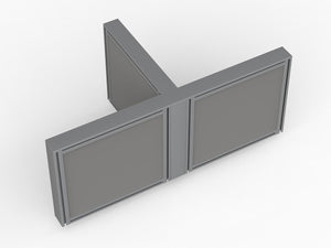 Studio 50 Floor Standing Screen & Office Partition 1200mm High | 50mm thick fabric