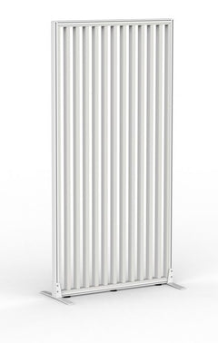Studio Divide-freestanding wood slat privacy panel - 50mm thick panel NZ made