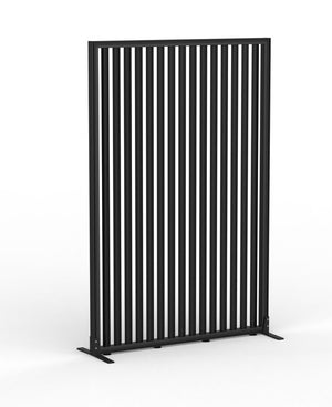 Studio Divide-freestanding wood slat privacy panel - 50mm thick panel NZ made