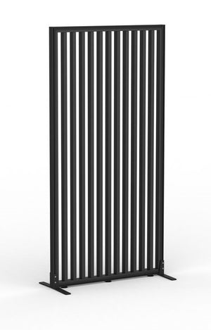 Studio Divide-freestanding wood slat privacy panel - 50mm thick panel NZ made