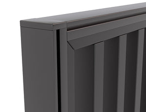 Studio Divide-freestanding wood slat privacy panel - 50mm thick panel NZ made