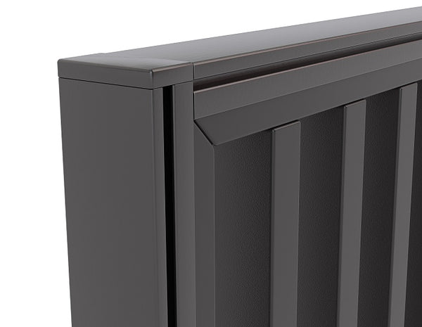 Studio Divide-freestanding wood slat privacy panel - 50mm thick panel NZ made