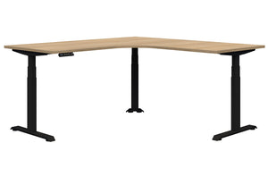 Summit electric sit to standing corner Workstation| triple motors adjust 620 to 1270 high| 15 year warranty