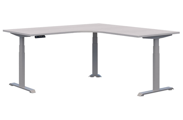Summit electric sit to standing corner Workstation| triple motors adjust 620 to 1270 high| 15 year warranty