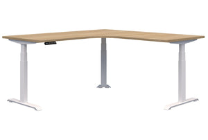 Summit electric sit to standing corner Workstation| triple motors adjust 620 to 1270 high| 15 year warranty