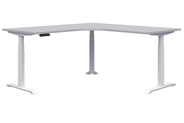Summit electric sit to standing corner Workstation| triple motors adjust 620 to 1270 high| 15 year warranty