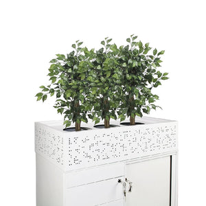 Steel Tambour door cupboard-900 wide-2 heights- two colours-planter box option