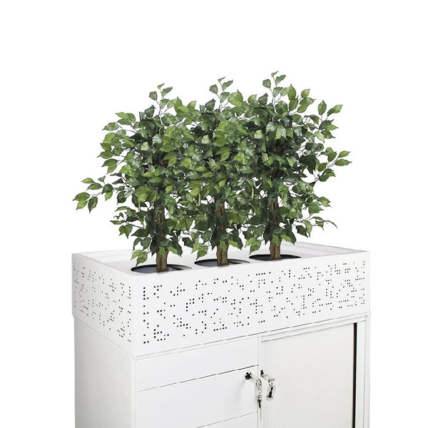 Steel Tambour door cupboard-900 wide-2 heights- two colours-planter box option