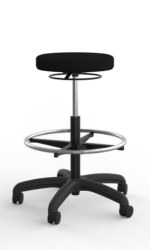 Task swivel stool-low height or a Technical stool for high work benches or tables