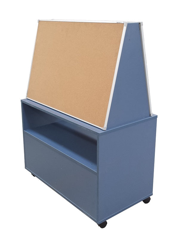 Teachers mobile station- NZ made mobile whiteboard-cork board- storage unit