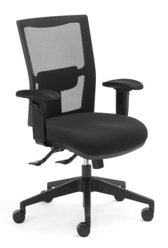 Team Air Task mesh High back office chair-AFRDI certified-3 lever ergonomic Task chair-Colour options-NZ Built