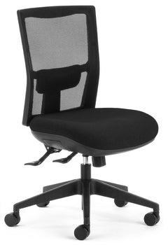 Team Air heavy duty Mesh back office chair-160 kg-wide seat-24/7 rating-NZ Built