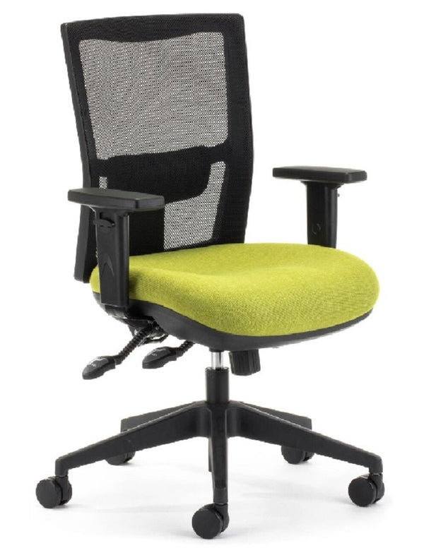 Team Air heavy duty Mesh back office chair-160 kg-wide seat-24/7 rating-NZ Built