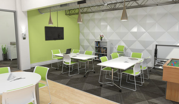Team Flip top table with locking castors-flexible meeting-conference-training table