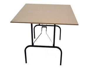 NZ Made Trestle Table with Folding Legs- colour options for Melteca top