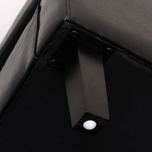 Della Tub Chair-bonded leather in Black or Dark Brown-timber legs