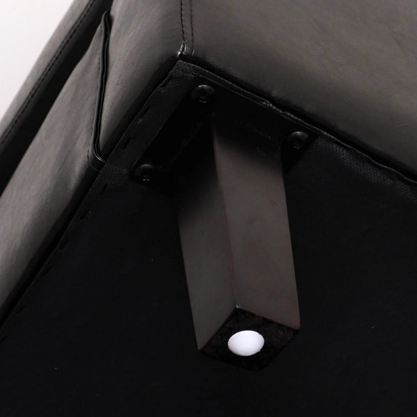 Della Tub Chair-bonded leather in Black or Dark Brown-timber legs