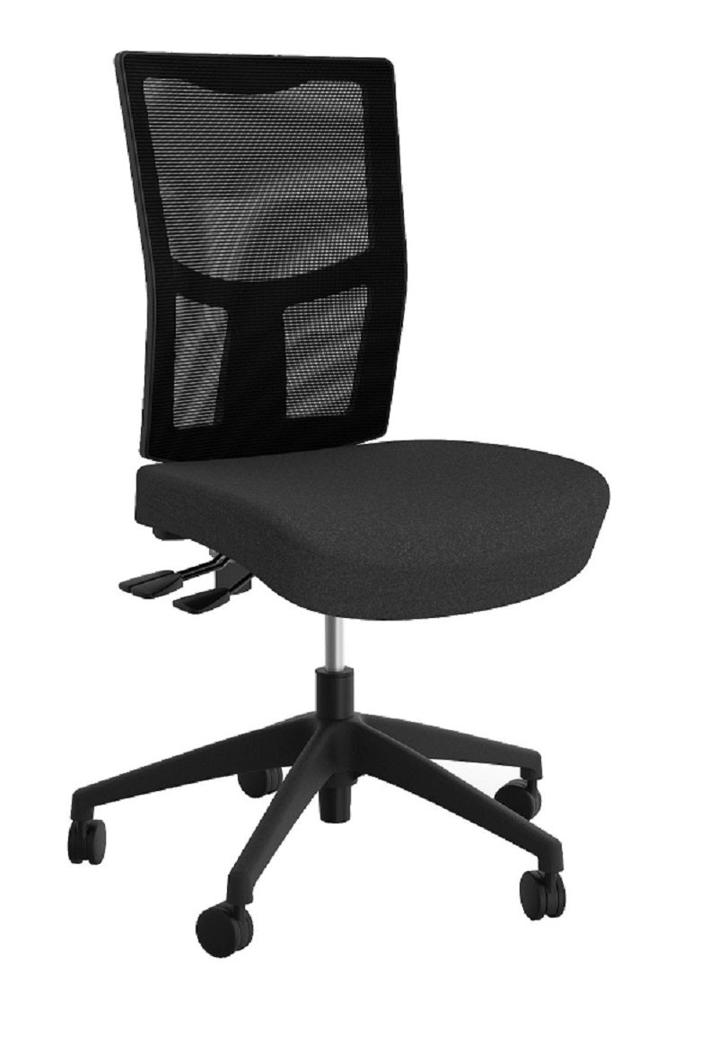 Urban Mesh high back office chair-3 Lever Mesh back office chair-AFRDI 6 certified-Black Fabric only