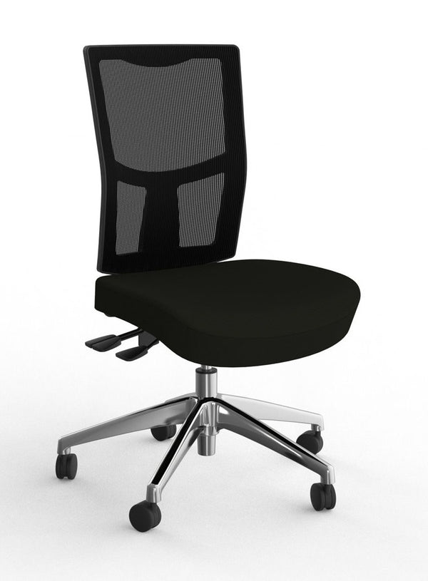 Urban Mesh high back office chair-3 Lever Mesh back office chair-AFRDI 6 certified-Black Fabric only