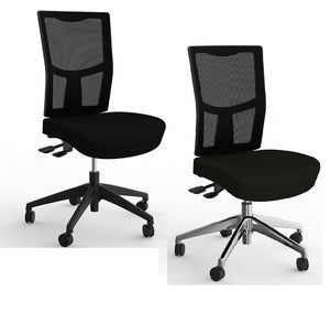 Urban Mesh high back office chair-3 Lever Mesh back office chair-AFRDI 6 certified-Black Fabric only