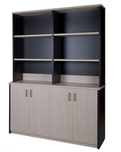 NZ Made Large Wall Storage Unit w/ Storage Cupboards and Shelving