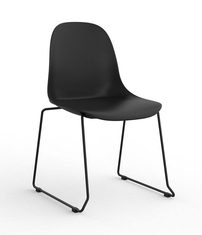 Willow stacking mono shell polypropylene chair- 3 colour options