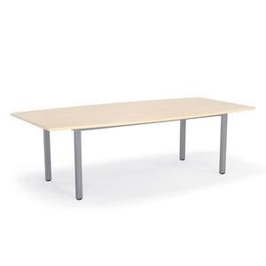 Cubit board table-bow shaped top-8 seater table-2400 x 1200- 3 frame with 4 top colour options