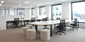 Ottomans soft upholstery Ottomans-Round or Box shapes for office, break out, Educational| NZ made