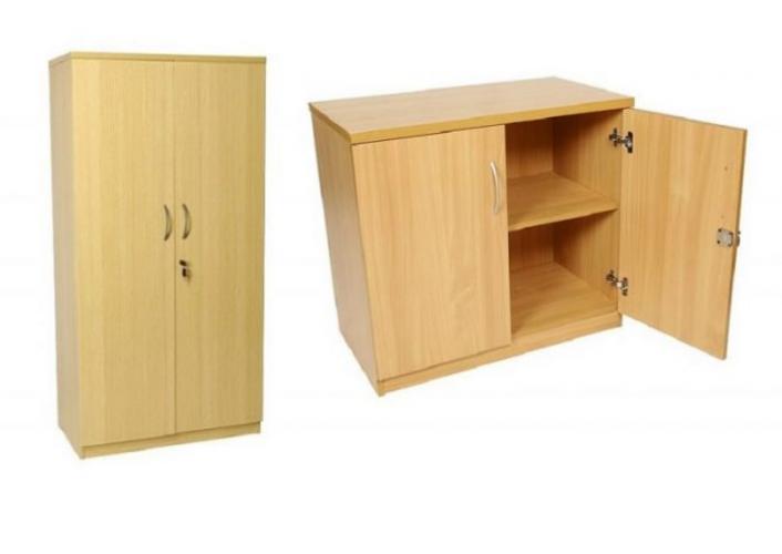 NZ two door cupboard Unit - NZ made- locking storage cupboards | Office  Furniture Online