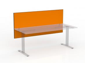 Active 25 desk hung screen panel-1800- Splice - Orange