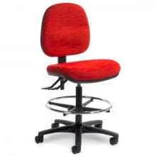 Alpha 2 lever technical chair Mid back with chrome foot ring