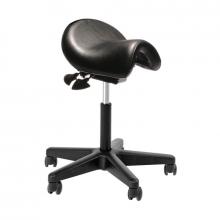Bambach saddle seat stool - Black vinyl