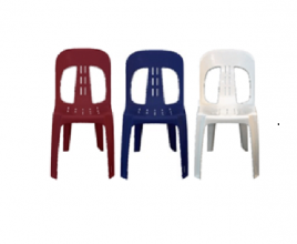 White chair- stacker chair